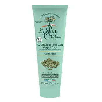 LE PETIT OLIVIER Паста для лица и тела с зеленой глиной Green Clay Paste