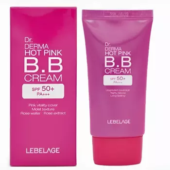 LEBELAGE Dr. Derma Hot Pink Увлажняющий ВВ крем SPF50+ PA+++