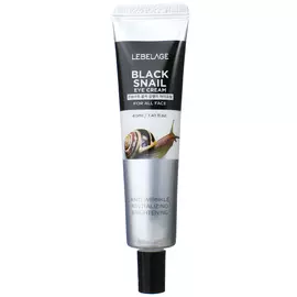 LEBELAGE Крем для глаз (век) с Муцином улитки Увлажняющий Eye Cream Вlack Snail 40.0