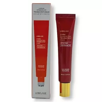 LEBELAGE Крем-роллер для лица и век успокаивающий 3-Roller Intensive Care Trouble Spot Cream 30.0