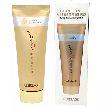 LEBELAGE Маска-пленка Хи Юль с 24-каратным золотом HEEYUL 24K GOLD PEEL OFF PACK
