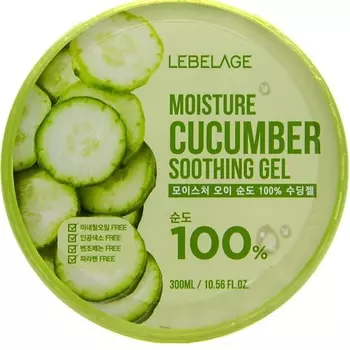LEBELAGE Moisture Cucumber 100% Soothing Gel Гель для кожи с эстрактом огруца увлажнение 300.0