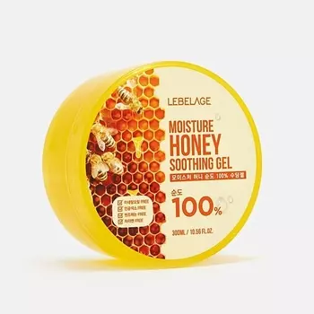 LEBELAGE Moisture Honey 100% Soothing Gel Гель для кожи с эстрактом меда питание 300.0