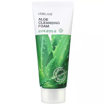LEBELAGE Пенка для умывания с Алоэ Увлажняющая Cleansing Foam Aloe 100