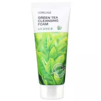 LEBELAGE Пенка для умывания с Зеленым чаем Тонизирующая Cleansing Foam Green Tea 100