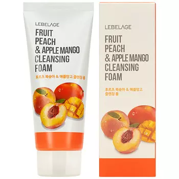 LEBELAGE Смягчающая пенка для умывания с экстрактами персика и манго 100.0