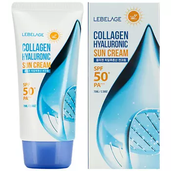 LEBELAGE Солнцезащитный крем против морщин с коллагеном и гиалуроновой кислотой 70.0