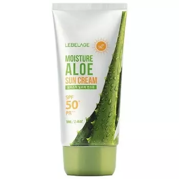 LEBELAGE Солнцезащитный крем с алоэ MOISTURE ALOE SUN CREAM SPF50+ PA+++ 70.0