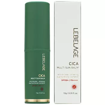 LEBELAGE Солнцезащитный мульти-бальзам с центеллой азиатской 10.0