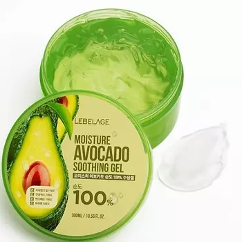 LEBELAGE Soothing Gel Moisture Avocado 100% Гель для кожи Авокадо Увлажнение и питание 300.0