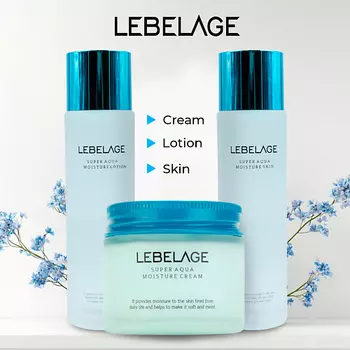 LEBELAGE Набор средств для лица интенсивного увлажнения и восстановления кожи Super Aqua