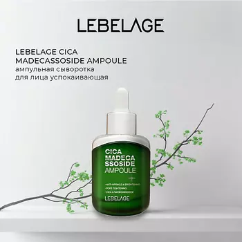 LEBELAGE Увлажняющая сыворотка для чувствительной кожи CICA MADECASSOSIDE AMPOULE
