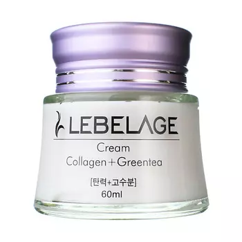 LEBELAGE Увлажняющий крем для лица с Коллагеном и Зеленым чаем Moisture Cream 60