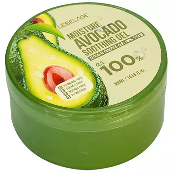 LEBELAGE Увлажняющий успокаивающий гель с экстрактом авокадо, 300.0