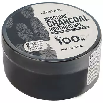 LEBELAGE Увлажняющий успокаивающий гель с углем 300.0