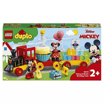 LEGO Конструктор Duplo 10941 Поезд на день рождения Микки и Минни