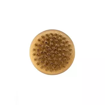 LEI Lei Массажная щетка для сухого массажа, круглая, натуральная щетина с покрытием