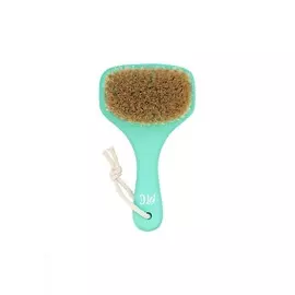 LEI Массажная щетка для сухого массажа , натуральная щетина, с покрытием, лазурная
