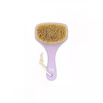 LEI Массажная щетка для сухого массажа , тампико, с покрытием, фиолетовая