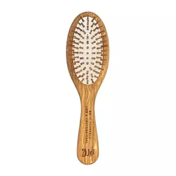 LEI Расческа массажная дерево,темные деревянные зубцы