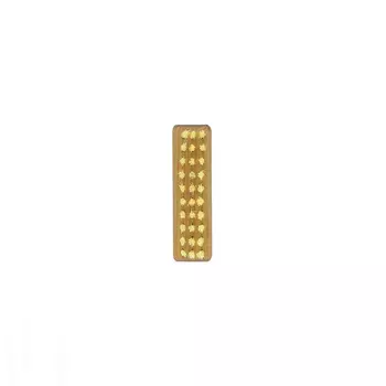 LEI Щётка для маникюра маленькая (3 ряда), прямоугольная, тампико