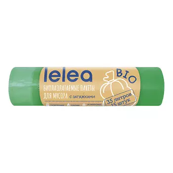 LELEA Мешки для мусора БИО с затяжками 35 л 15.0