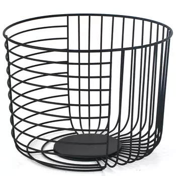 LEMAX Корзина для фруктов, матовый черный LB-15 BL