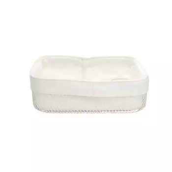 LEMAX Корзина для хлеба прямоугольная, матовый белый