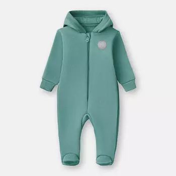 LEMIVE Комбинезон для малышей футер начес Оливковый