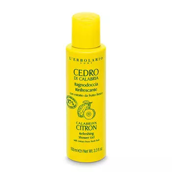 LERBOLARIO Гель для душа Освежающий с ароматом цитрона Calabrian Citron Shower Gel