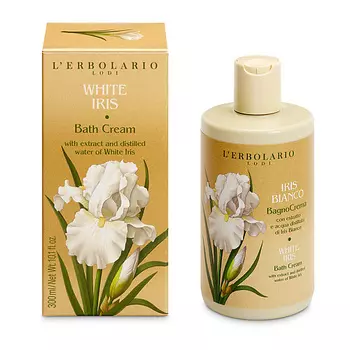 LERBOLARIO Крем-гель для душа и ванны "Белый Ирис" White Iris Bath Cream