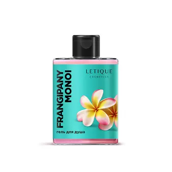 LETIQUE COSMETICS Гель для душа FRANGIPANI MONOI, 300 ml 300.0