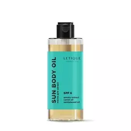 LETIQUE COSMETICS Солнцезащитное масло для загара SUN BODY OIL SPF6
