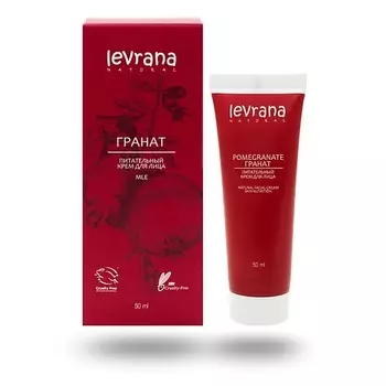 LEVRANA Крем для лица питательный Гранат Pomegranate Natural Facial Cream