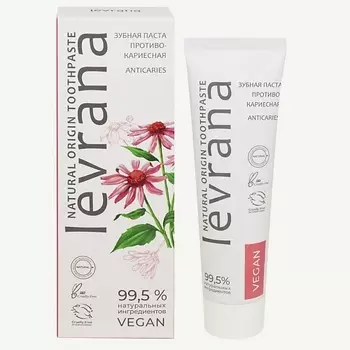 LEVRANA Зубная паста противокариесная Natural Origin Toothpaste