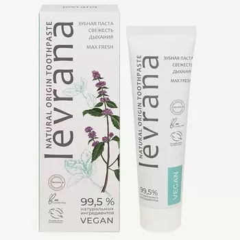 LEVRANA Зубная паста свежесть дыхания Natural Origin Toothpaste