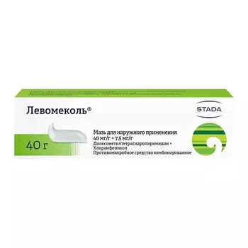 АПТЕКА Левомеколь мазь 40мг/г+7,5мг/г 40г N1