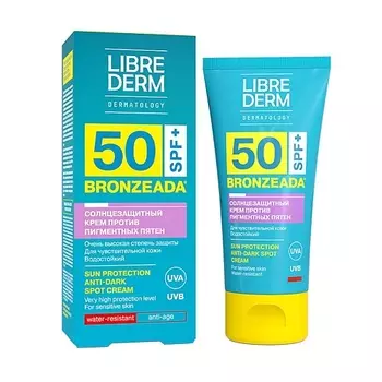 LIBREDERM Крем для лица и тела против пигментных пятен солнцезащитный Bronzeada SPF50 Sun Protection Anti - Dark Spot Cream