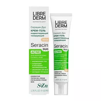 LIBREDERM Серацин дуо крем-гель корректирующий тонирующий Serasin duo