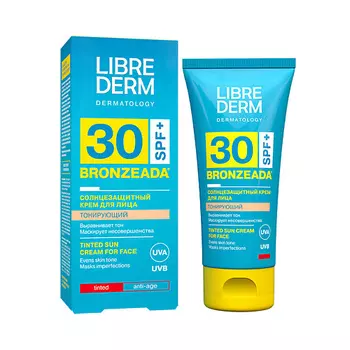 LIBREDERM Солнцезащитный тонирующий крем для лица SPF 30 Bronzeada Tinted Sun Cream for Face