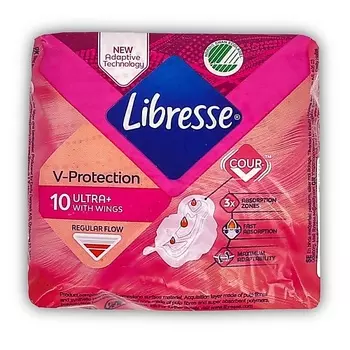 LIBRESSE Прокладки V-Protection Ultra Normal 10.0