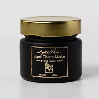 LIGHT&FLAVOUR Ароматическая свеча "Черная вишня мерло"