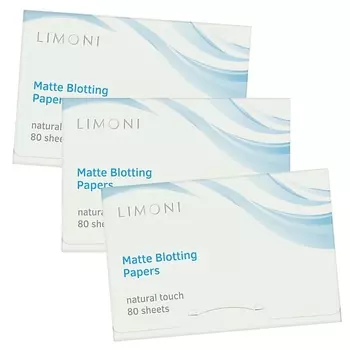 LIMONI Матирующие салфетки для лица c зеленым чаем Matte Blotting Papers 240.0