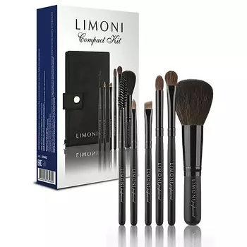 LIMONI Набор кистей с чехлом Compact Professional