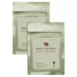 LIMONI набор патчей для глаз Snail Repair 60