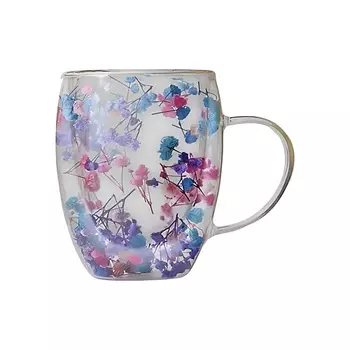 LIMPID SIDE Кружка с двойными стенками с сухоцветами