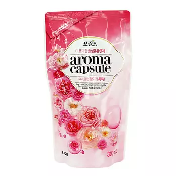 LION Кондиционер для белья AROMA CAPSULE с ароматом розы 300.0