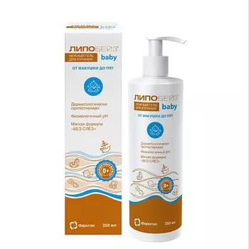 LIPOBASE ЛИПОБЕЙЗ беби (LIPOBASE Baby) Нежный гель для купания от макушки до пят