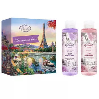 LISS KROULLY Подарочный набор WN-2406 Пена для ванны Французская ваниль Гель для душа увлажняющий