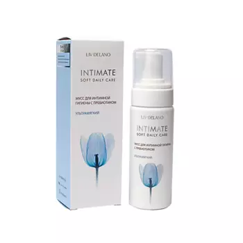 LIV DELANO Мусс для интимной гигиены с пребиотиком ультрамягкий Intimate 150.0